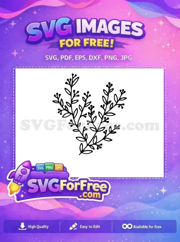 Free Floral Outline Free Nature Flowers Category 1 Free SVG