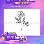 Free Floral Element Free Intricate Design Flowers Free SVG - Instant Download
