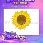 Free Yellow Petals Free Brown Center Flowers Free SVG 2 - Instant Download