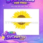 Free Yellow Petals Free Brown Center Flowers Free SVG 5 - Instant Download