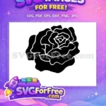 Free Floral Detail Free Outline Style One Free SVG - Instant Download