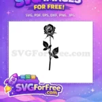 Free Intricate Floral Free Botanical Design Flowers Free SVG 4 - Instant Download