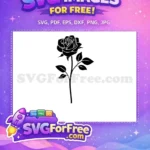 Free Intricate Floral Free Swirls Design Flowers Free SVG 5 - Instant Download