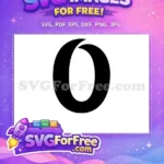 Free Black Letter O Free Fonts Alphabet Free SVG - Instant Download