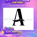 Free Number One Free Fonts Alphabet Movie Free SVG 1 - Instant Download