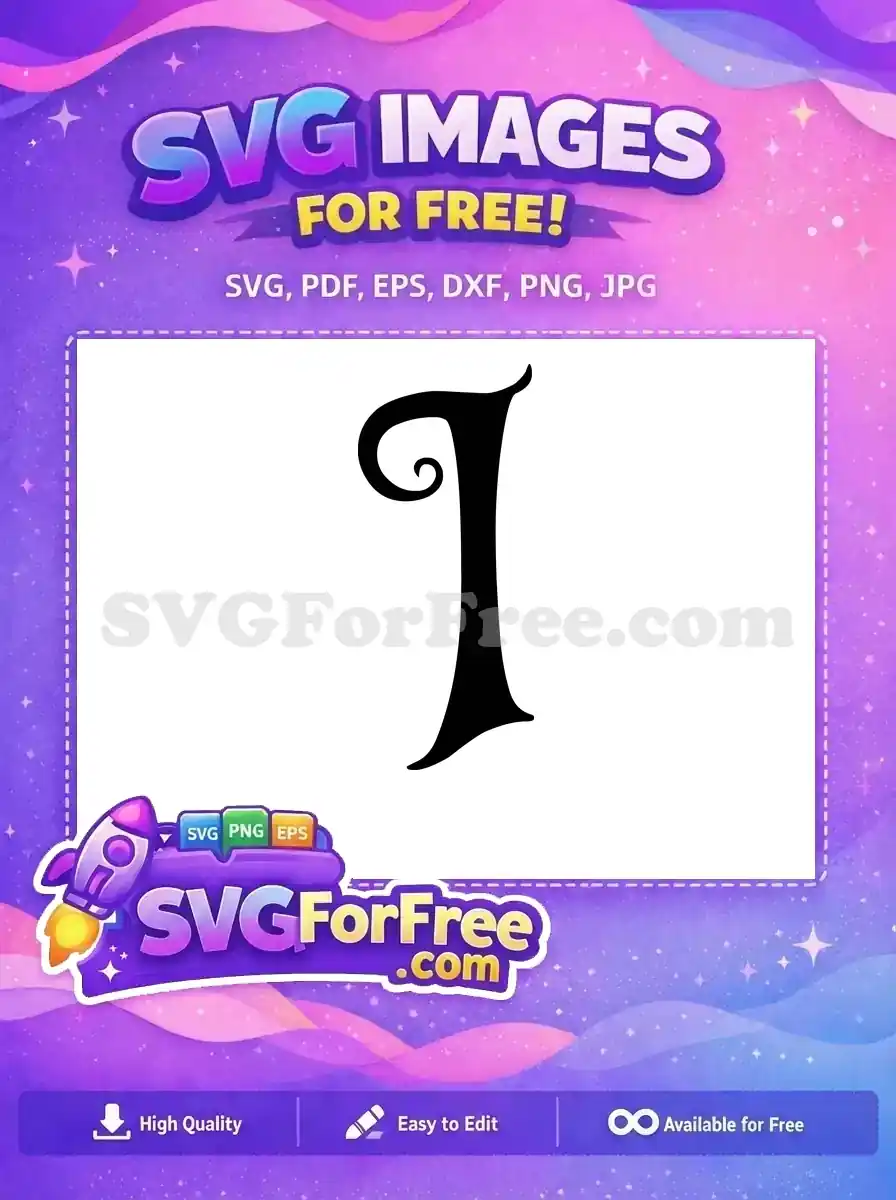 Free Swirl Letter Free Initial Decorative Fonts Free SVG