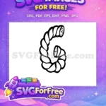 Free Twisted Letter G Free Bold Font Alphabet Free SVG - Instant Download