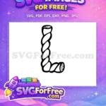 Free Twisted Rope Font Free Letter L Free SVG - Instant Download