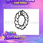 Free Braided Circle Free Floral Wreath Fonts Free SVG - Instant Download