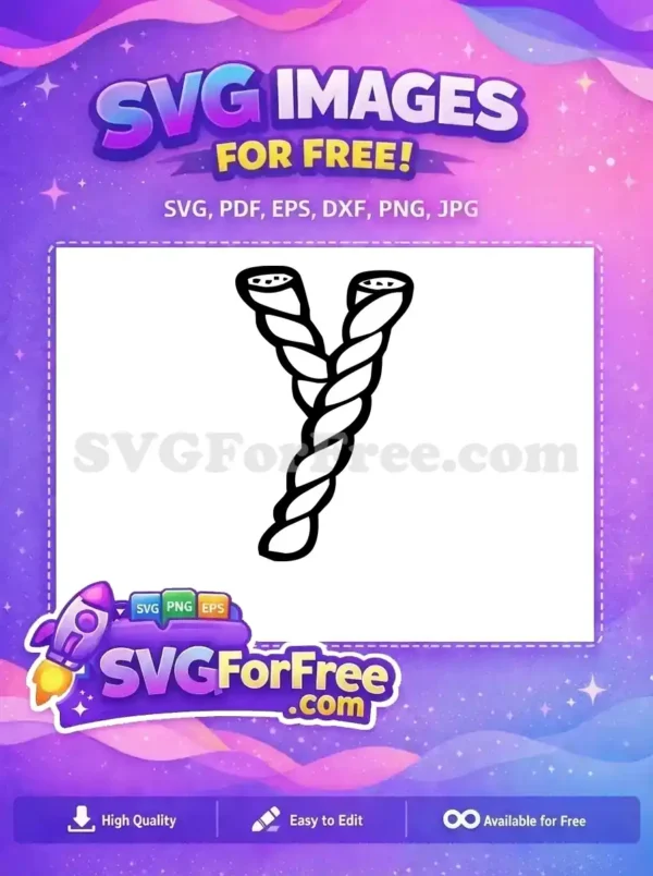 Free Braided Font Letter Free Y Initial Fonts Free SVG