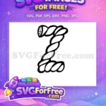Free Number Two Free Twisted Rope Font Free SVG - Instant Download