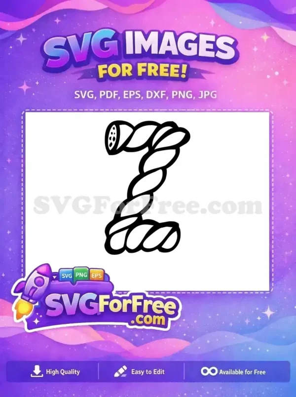 Free Number Two Free Twisted Rope Font Free SVG Free Number Two Free Twisted Rope Font Free SVG