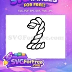 Free Number One Free Twisted Fonts Alphabet Free SVG - Instant Download