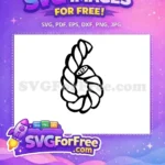 Free Floral Number Six Free Bold Outline Font Free SVG - Instant Download