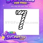 Free Number Seven Free Twisted Rope Fonts Free SVG - Instant Download