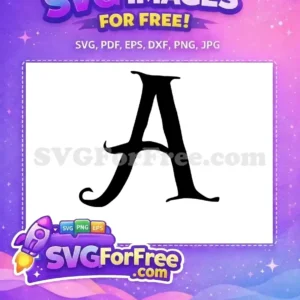 Free Black Letter A Free Calligraphy Initial Fonts Free SVG