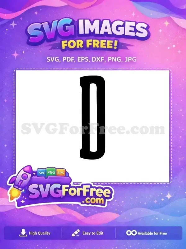 Free Black Letter D Free Initial Simple Font Free SVG