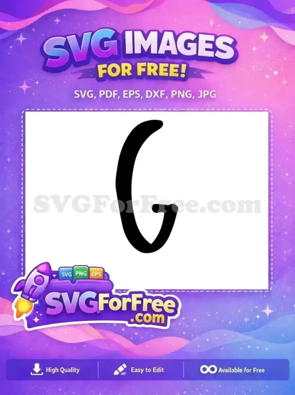 Free Bold Stroke Free Letter G Font Free SVG