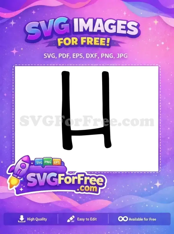 Free Letter H Bold Free Font Alphabet Free SVG Free Letter H Bold Free Font Alphabet Free SVG