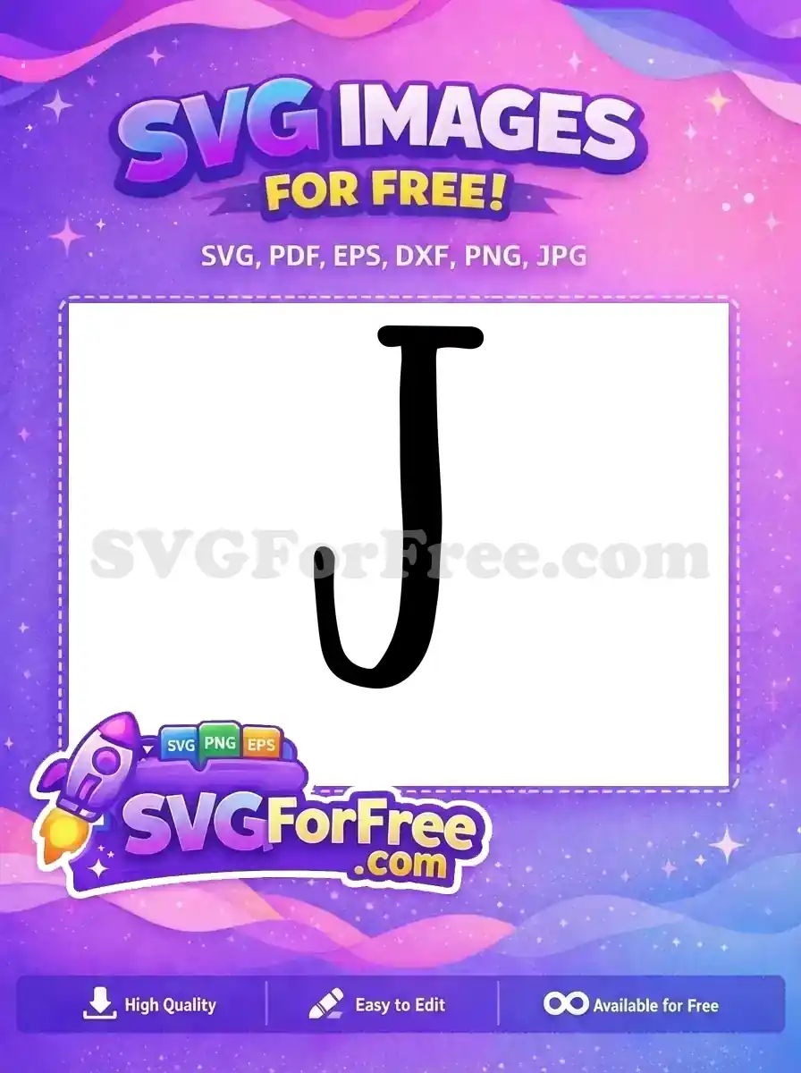 Free Black Letter Free Initial J First Free SVG