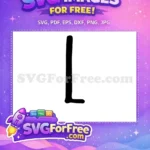 Free Bold Letter L Free Alphabet Initial Free SVG - Instant Download