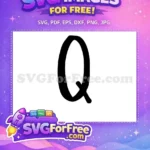 Free Bold Letter Free Black Initial Alphabet Free SVG - Instant Download