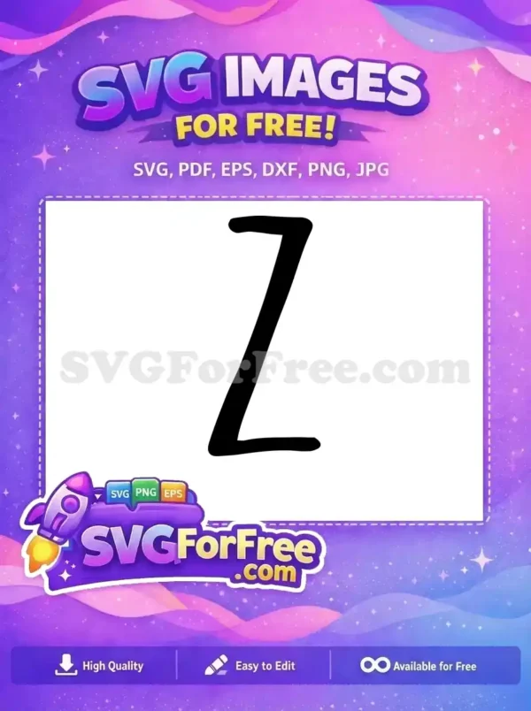 Free Letter Z Bold Free Alphabet Initial Free SVG 1 Free Letter Z Bold Free Alphabet Initial Free SVG 1