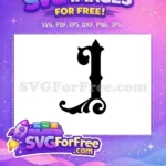 Free Ornate Initial Free Letter J Fonts Free SVG - Instant Download