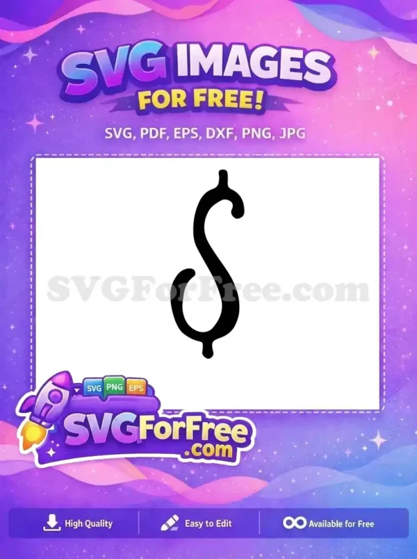 Free Dollar Sign Free Black Fonts Money Free SVG
