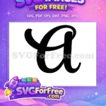 Free Black Letter A Free Bold Font Alphabet Free SVG 2 - Instant Download