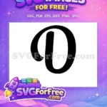 Free Letter D Free Black Font Alphabet Free SVG 1 - Instant Download
