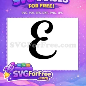 Free Black Letter E Free Cursive Font Alphabet Free SVG
