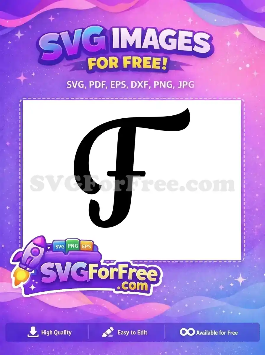 Free Black Bold Letter Free F Typeface Font Free SVG