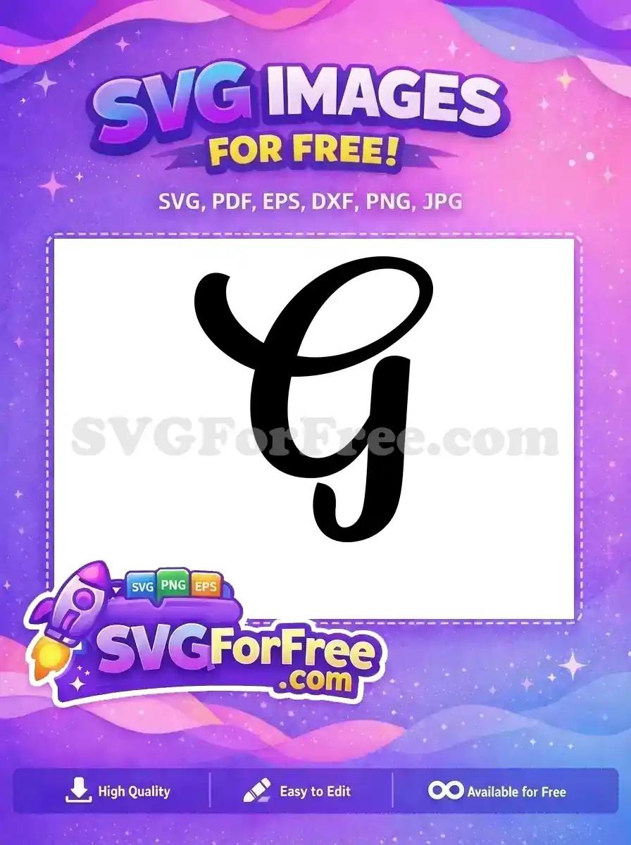 Free Black Lettering Free Initial Elegant Calligraphy Free SVG