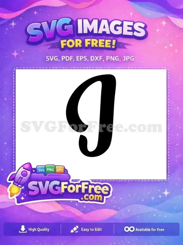 Free Black Letter J Free Alphabet Initial Font Free SVG
