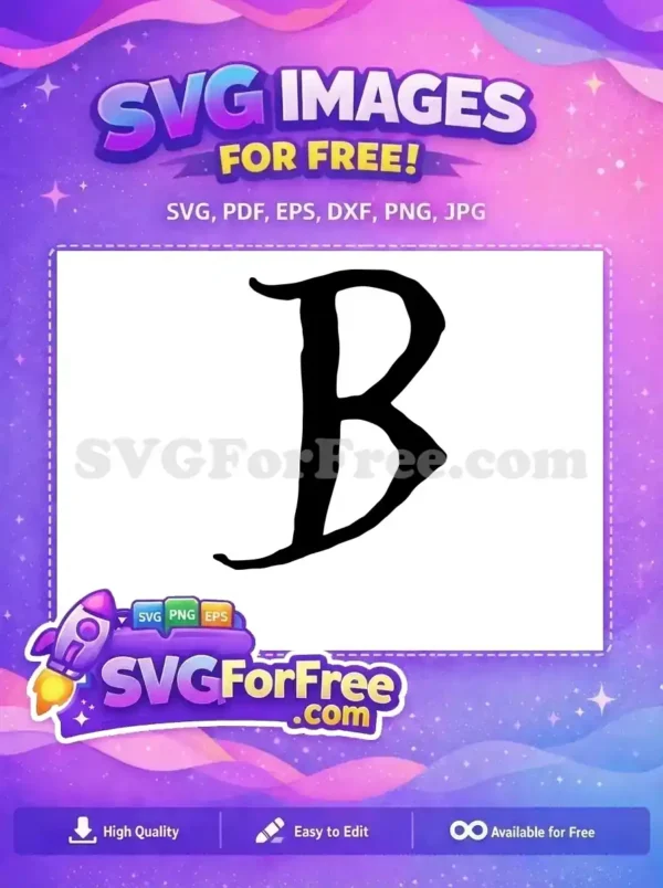 Free Black Letter B Free Initial Monogram Fonts Free SVG 1