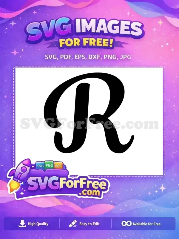 Free Black Bold Font Free Letter R Initial Free SVG Free Black Bold Font Free Letter R Initial Free SVG