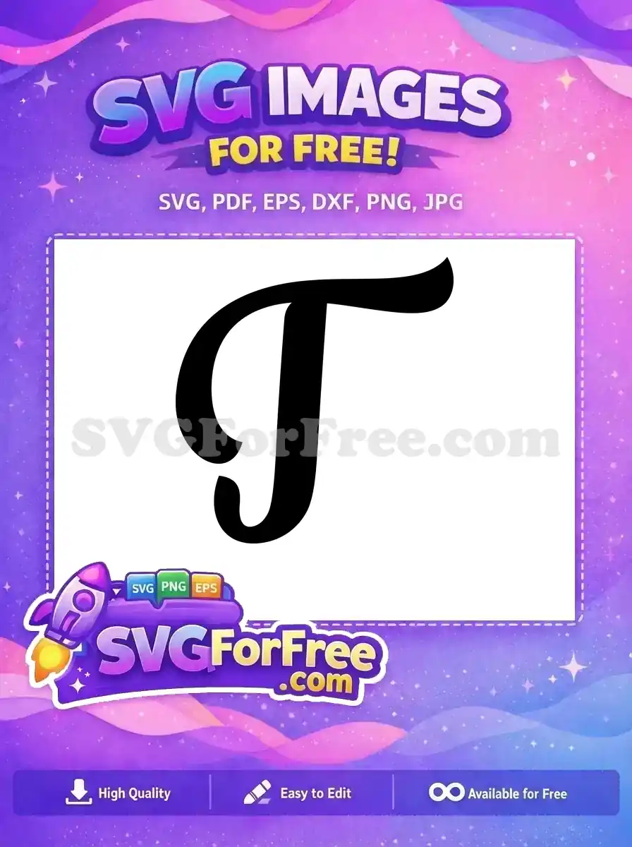 Free Bold Letter Free Initial Simple Fonts Free SVG
