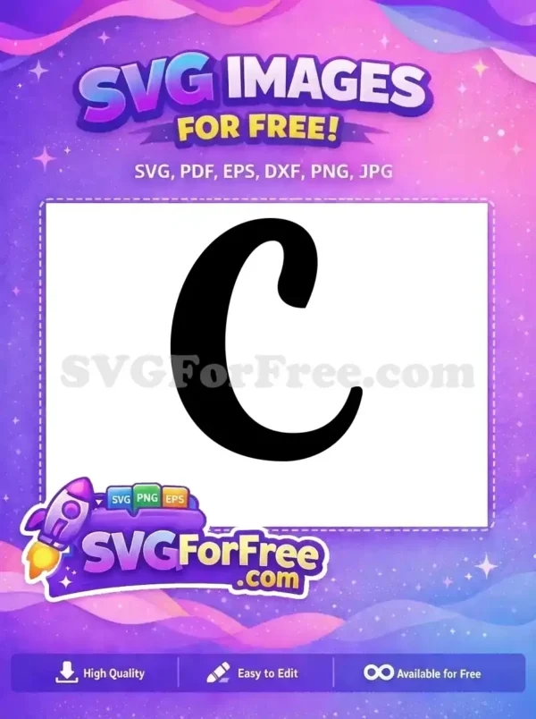 Free Black Letter C Free Calligraphy Initial Fonts Free SVG 1