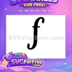 Free Black Letter F Free Bold Font Initial Free SVG - Instant Download