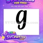 Free Lowercase Letter Free Black Font Alphabet Free SVG - Instant Download