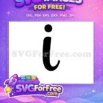 Free Black Letter I Free Lowercase Font Free SVG - Instant Download