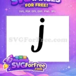 Free Black Letter J Free Bold Font Initial Free SVG 2 - Instant Download