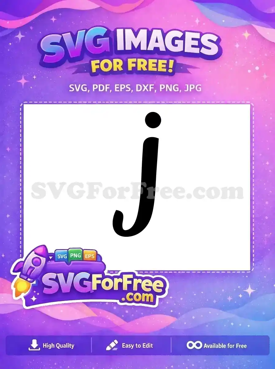 Free Black Letter J Free Bold Font Initial Free SVG 2