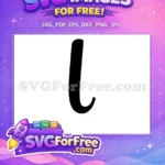 Free Black Letter L Free Bold Font Free SVG 1 - Instant Download