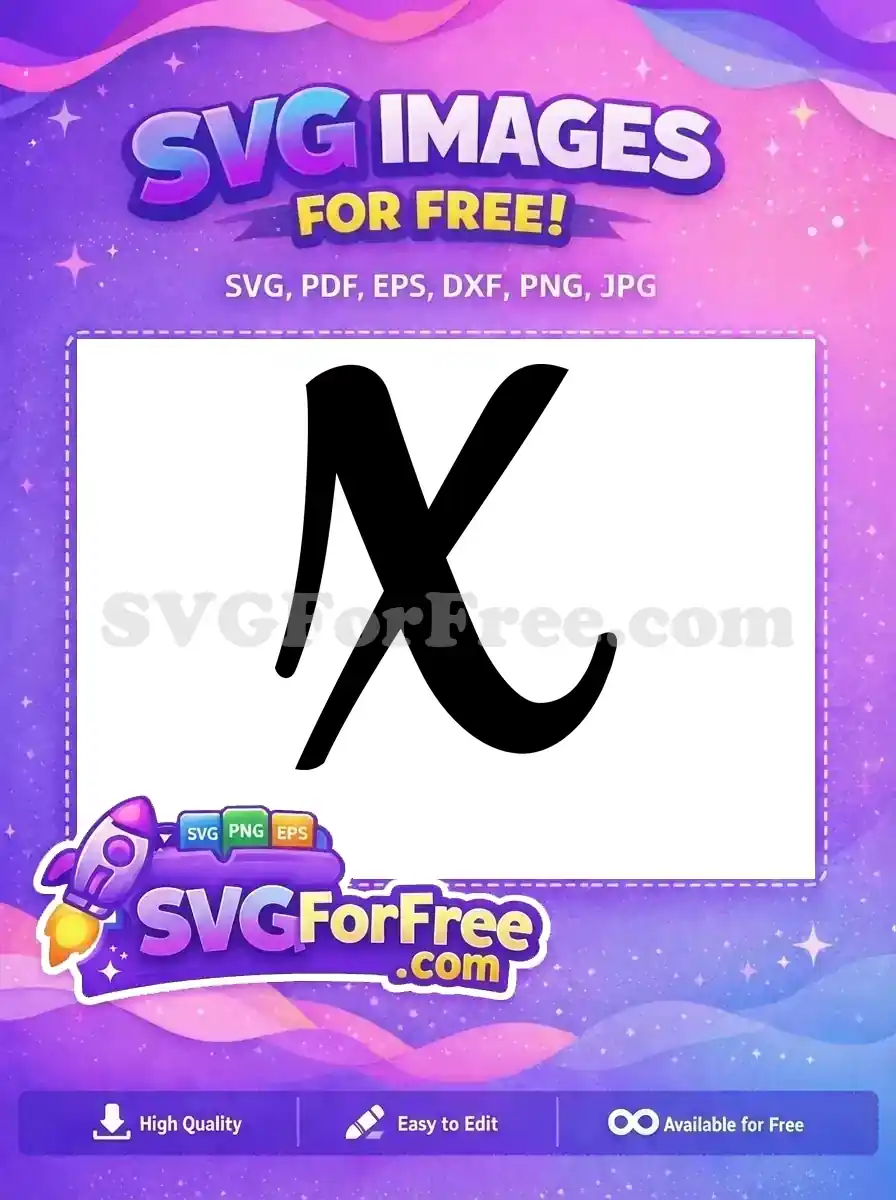 Free Letter Font Free Initial Alphabet Black Free SVG