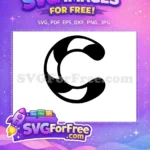 Free Letter C Font Free Black Bold Alphabet Free SVG - Instant Download