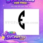 Free Black Letter E Free Bold Font Alphabet Free SVG 2 - Instant Download