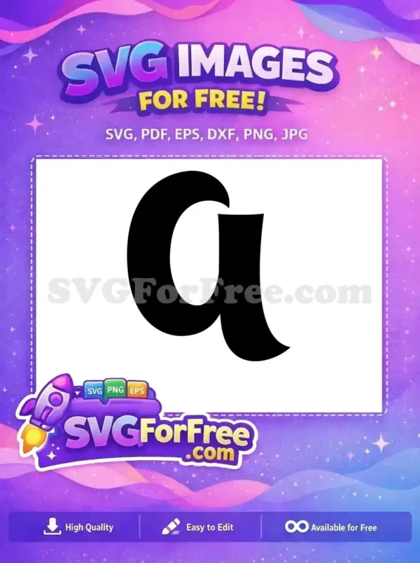 Free Black Letter A Free Bold Font Alphabet Free SVG 4