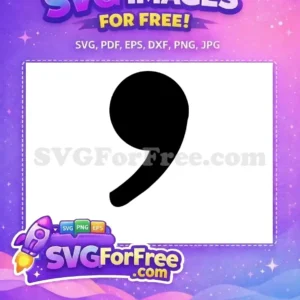 Free Black Comma Free Simple Font Punctuation Free SVG Free Black Comma Free Simple Font Punctuation Free SVG